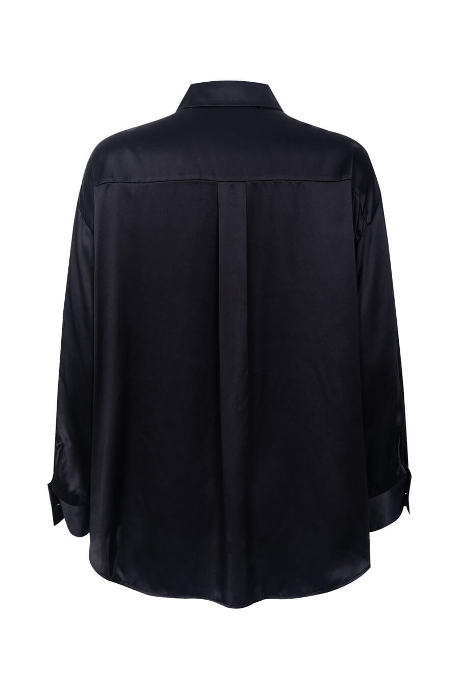 Silk shirt in black